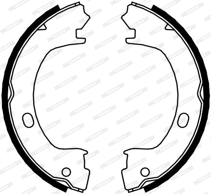 Brake Shoe Set, parking brake PREMIER FSB4073