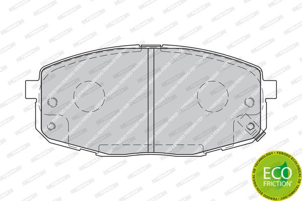 Brake Pad Set, disc brake PREMIER ECO FRICTION FDB1869