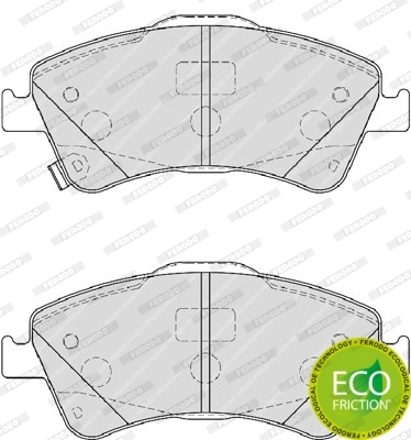Brake Pad Set, disc brake PREMIER ECO FRICTION FDB4047