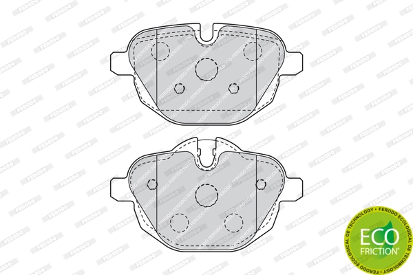 Brake Pad Set, disc brake PREMIER ECO FRICTION FDB4376