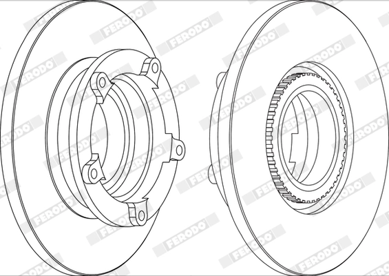 Brake Disc PREMIER DDF1573-1