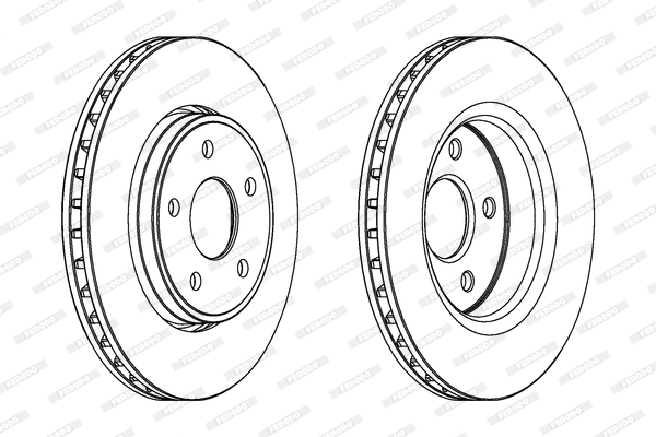Brake Disc PREMIER DDF1593C-1