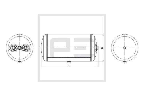 Air Tank, compressed-air system 016.366-80A