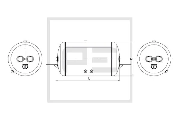 Air Tank, compressed-air system 296.101-80A
