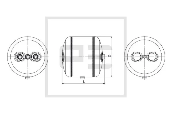 Air Tank, compressed-air system 036.361-80A