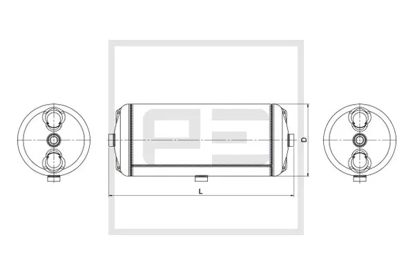 Air Tank, compressed-air system 126.242-80A
