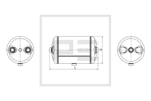 Air Tank, compressed-air system 076.450-81A