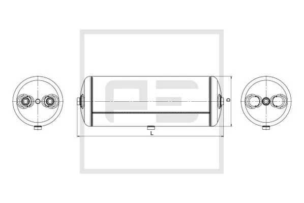 Air Tank, compressed-air system 026.047-80A