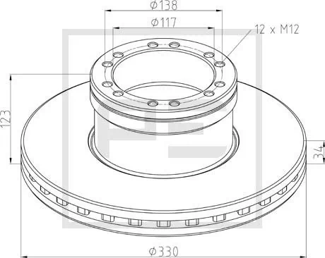 Brake Disc 106.206-00A