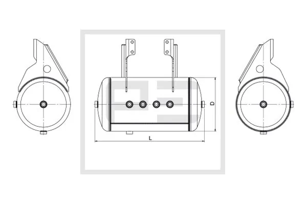 Air Tank, compressed-air system 106.518-80A