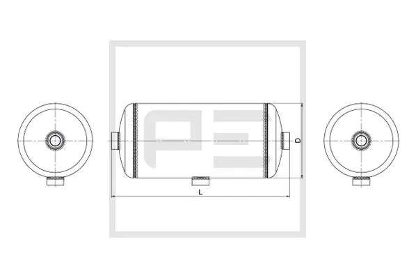 Air Tank, compressed-air system 106.506-80A