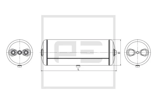 Air Tank, compressed-air system 016.378-80A