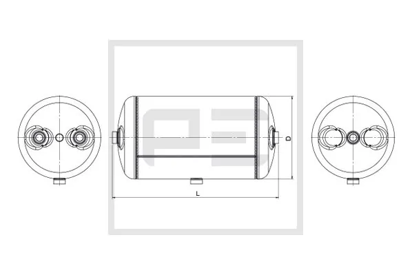 Air Tank, compressed-air system 076.450-82A
