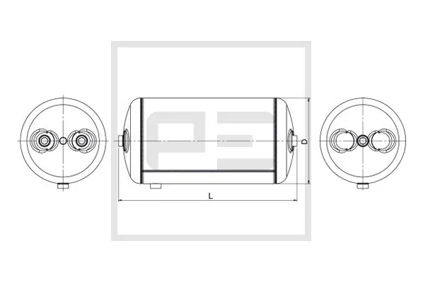 Air Tank, compressed-air system 146.500-80A