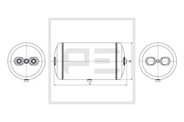 Air Tank, compressed-air system 036.368-80A