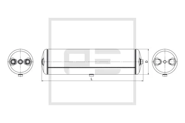Air Tank, compressed-air system 016.368-80A