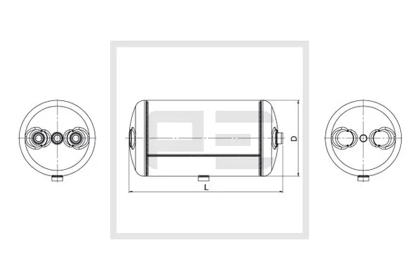 Air Tank, compressed-air system 016.375-80A