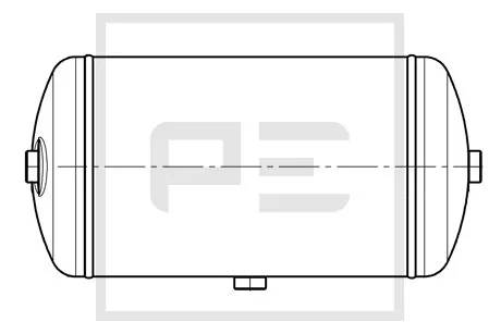 Air Tank, compressed-air system 026.051-00A