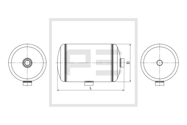 Air Tank, compressed-air system 036.351-80A