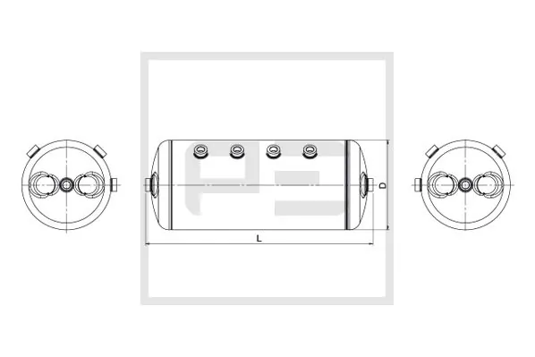 Air Tank, compressed-air system 106.508-80A