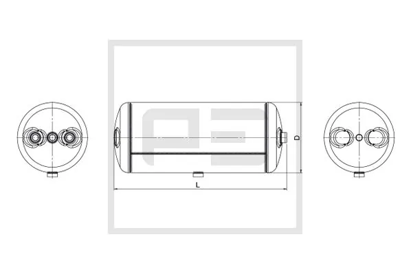 Air Tank, compressed-air system 016.373-80A