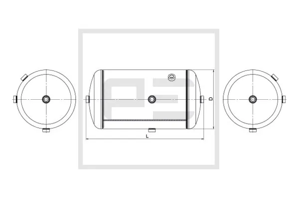 Air Tank, compressed-air system 106.514-80A