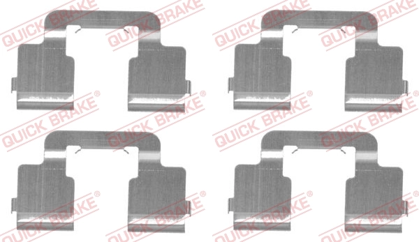 Accessory Kit, disc brake pad 109-1733