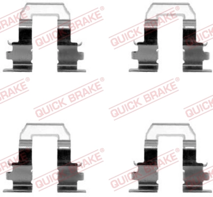 Accessory Kit, disc brake pad 109-1255