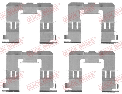 Accessory Kit, disc brake pad 109-1721