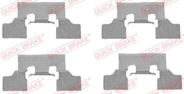 Accessory Kit, disc brake pad 109-1647