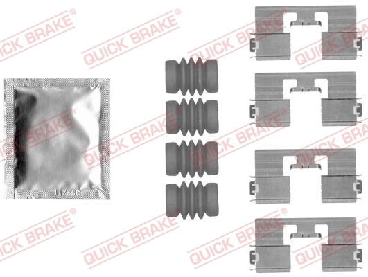 Accessory Kit, disc brake pad 109-1818