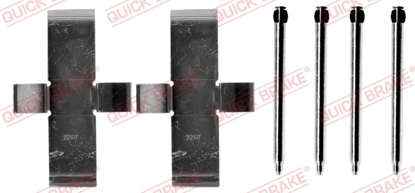 Accessory Kit, disc brake pad 109-0945