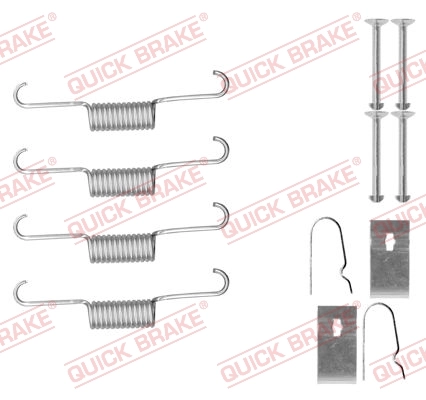 Accessory Kit, parking brake shoes 105-0884