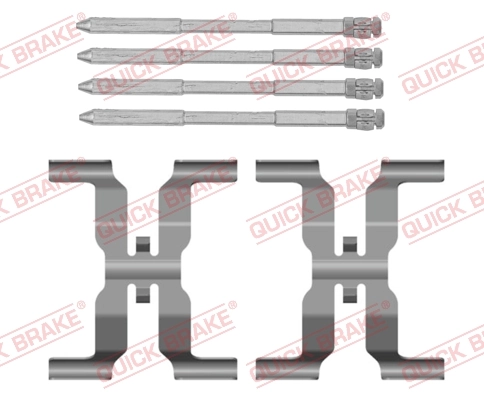 Accessory Kit, disc brake pad 109-0166