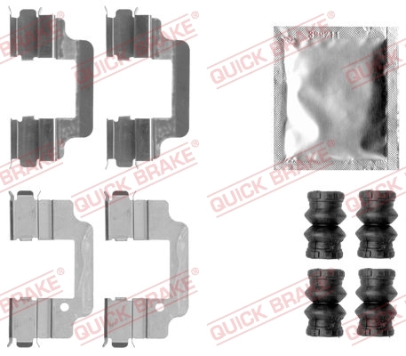 Accessory Kit, disc brake pad 109-1806