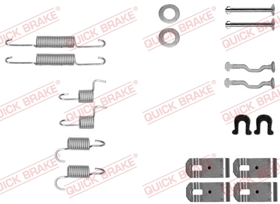 Accessory Kit, parking brake shoes 105-0028