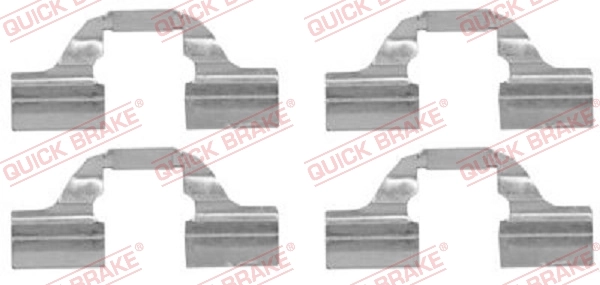 Accessory Kit, disc brake pad 109-1684