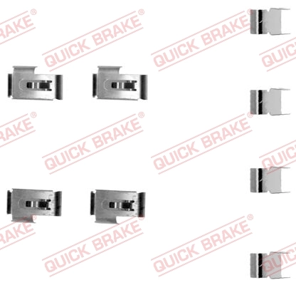 Accessory Kit, disc brake pad 109-1198