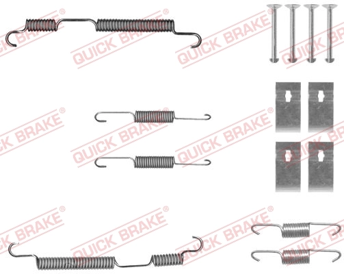 Accessory Kit, brake shoes 105-0050