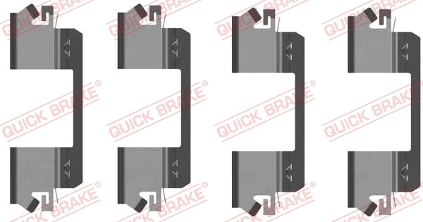 Accessory Kit, disc brake pad 109-1234