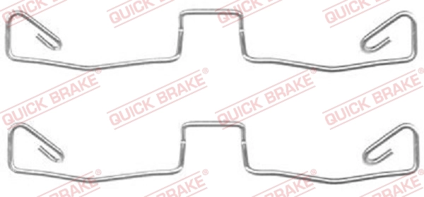 Accessory Kit, disc brake pad 109-1633