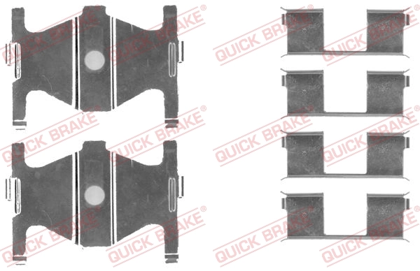 Accessory Kit, disc brake pad 109-1754