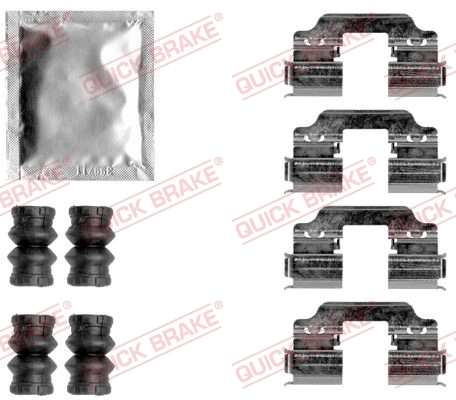 Accessory Kit, disc brake pad 109-1858