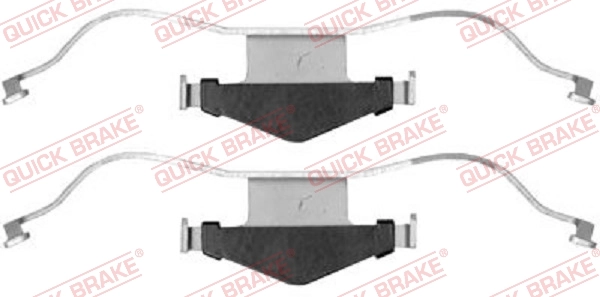 Accessory Kit, disc brake pad 109-1659