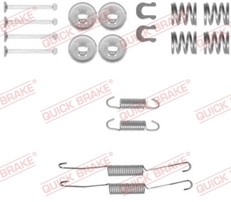 Accessory Kit, brake shoes 105-0778