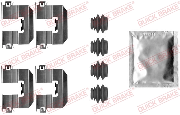Accessory Kit, disc brake pad 109-0080