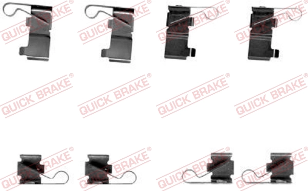 Accessory Kit, disc brake pad 109-1699