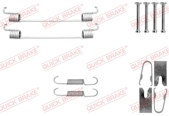 Accessory Kit, brake shoes 105-0040