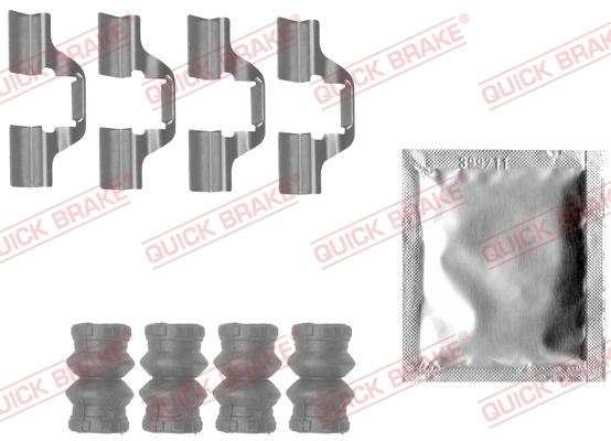 Accessory Kit, disc brake pad 109-1827