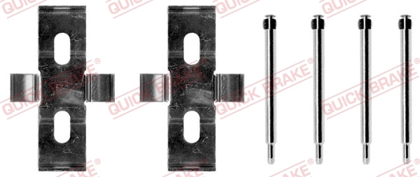 Accessory Kit, disc brake pad 109-1007